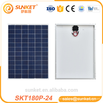 High efficiency and transfer 180 watt poly solar module for 1KW solar panel system with full certification